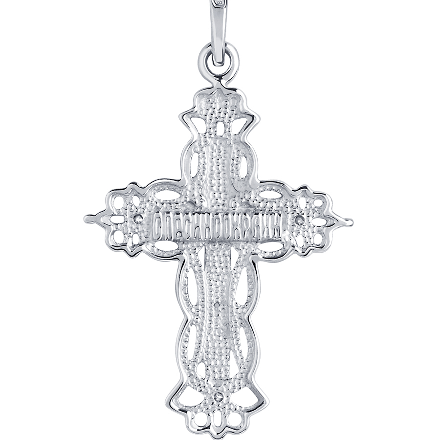 Православный крест из платины с бриллиантами ПП-081-01 PlatinumLab фото 2