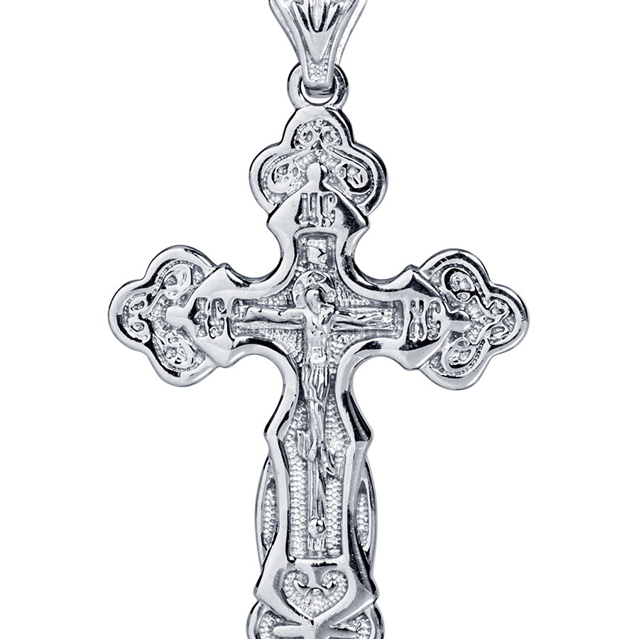 Православный крестик из платины ПП-083-01 Platinum Lab фото 2