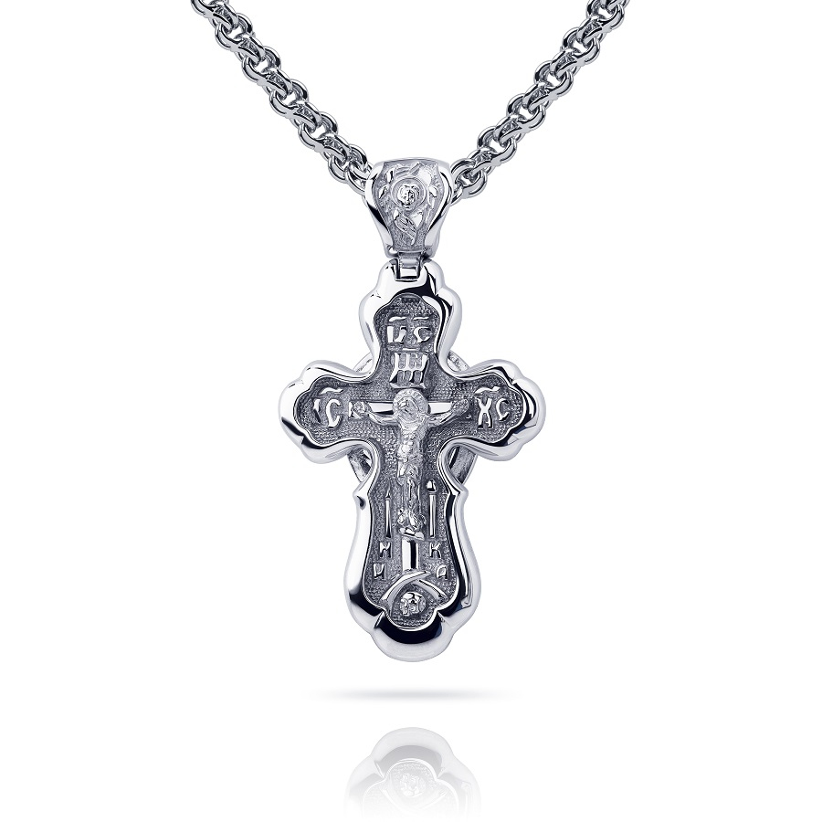Православный крест из платины ПП-264-00 Platinum Lab фото 1