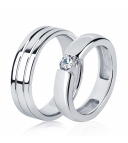 Мужское обручальное кольцо из платины ПК-021-00 Platinum Lab фото 1