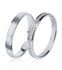 Матированное обручальное кольцо из платины ПК-031-02-М1 Platinum Lab фото 1