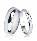 Гладкое обручальное кольцо из платины ПК-105-00 Platinum Lab  фото 1