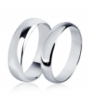 Гладкое обручальное кольцо из платины ПК-105-00 Platinum Lab  фото 1