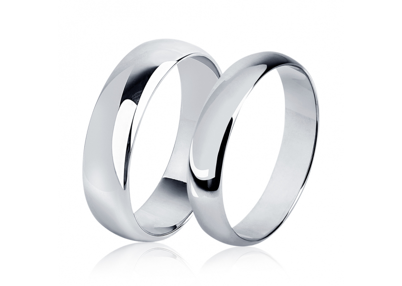 Венчальные кольца из платины ПК-106-00, ПК-104-00 Platinum Lab фото