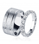 Плоское обручальное кольцо из платины ПК-109-00-ТМ1 PlatinumLab фото 1