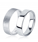 Матовое обручальное кольцо из платины ПК-110-00-М1 Platinum Lab фото 1
