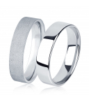Матовое обручальное кольцо из платины ПК-110-00-М3 Platinum Lab фото 1