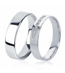 Гладкое обручальное кольцо из платины ПК-110-00 Platinum Lab фото 1