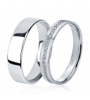 Гладкое обручальное кольцо из платины ПК-110-00 Platinum Lab фото 1