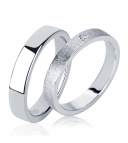 Плоское обручальное кольцо из платины ПК-111-00 Platinum Lab фото 1