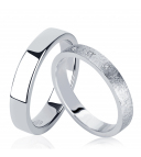 Плоское обручальное кольцо из платины ПК-111-00 Platinum Lab фото 1