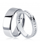Широкое обручальное кольцо из платины ПК-112-00 Platinum Lab фото 1