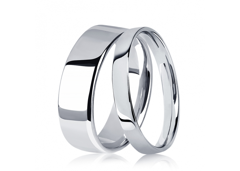 Кольца для венчания из платины ПК-112-00, ПК-113-00 Platinum Lab фото