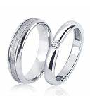 Матовое обручальное кольцо из платины ПК-116-00-М1 Platinum Lab фото 1