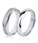 Матовое обручальное кольцо из платины ПК-116-00-М1 Platinum Lab фото 1