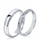 Гладкое обручальное кольцо из платины ПК-116-00 Platinum Lab фото 1