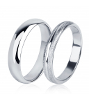 Гладкое обручальное кольцо из платины ПК-118-00 Platinum Lab фото 1