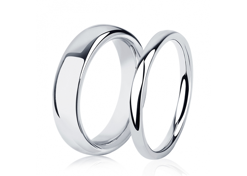 Венчальные кольца из платины ПК-122-00, ПК-132-00 Platinum Lab фото