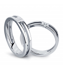 Плоское обручальное кольцо из платины ПК-124-00 Platinum Lab фото 1