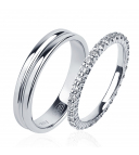 Мужское обручальное кольцо из платины ПК-135-00 Platinum Lab фото 1