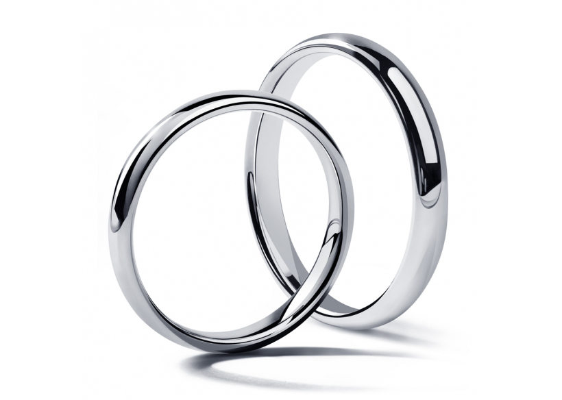 Красивые обручальные кольца парные из платины ПК-143-00, ПК-143-00 Platinum Lab фото