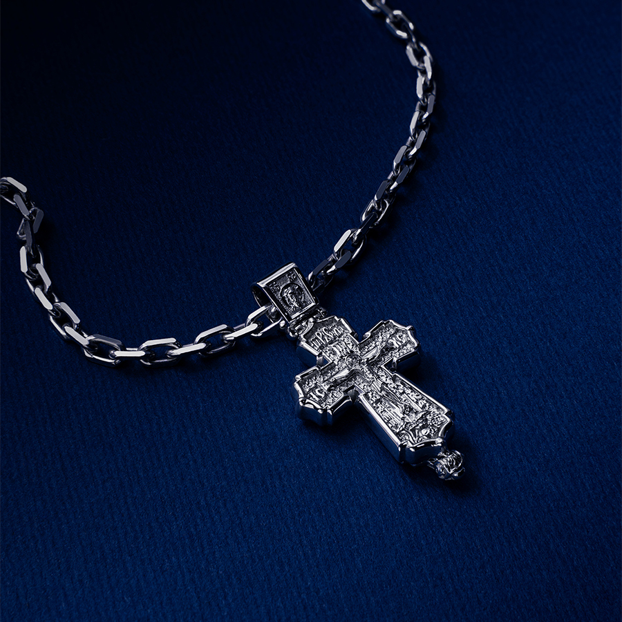 Православный крест из платины ПП-278-00 Platinum Lab фото 3