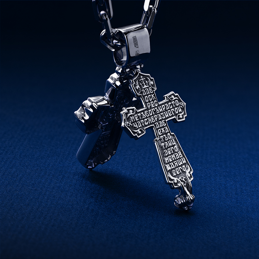 Православный крест мощевик из платины ПП-278-00 Platinum Lab фото 5