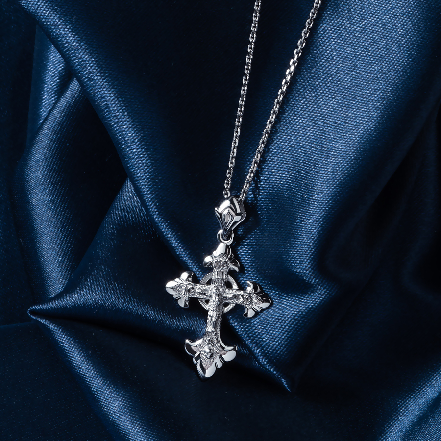 Православный нательный крест из платины ПП-052-01 Platinum Lab фото 4
