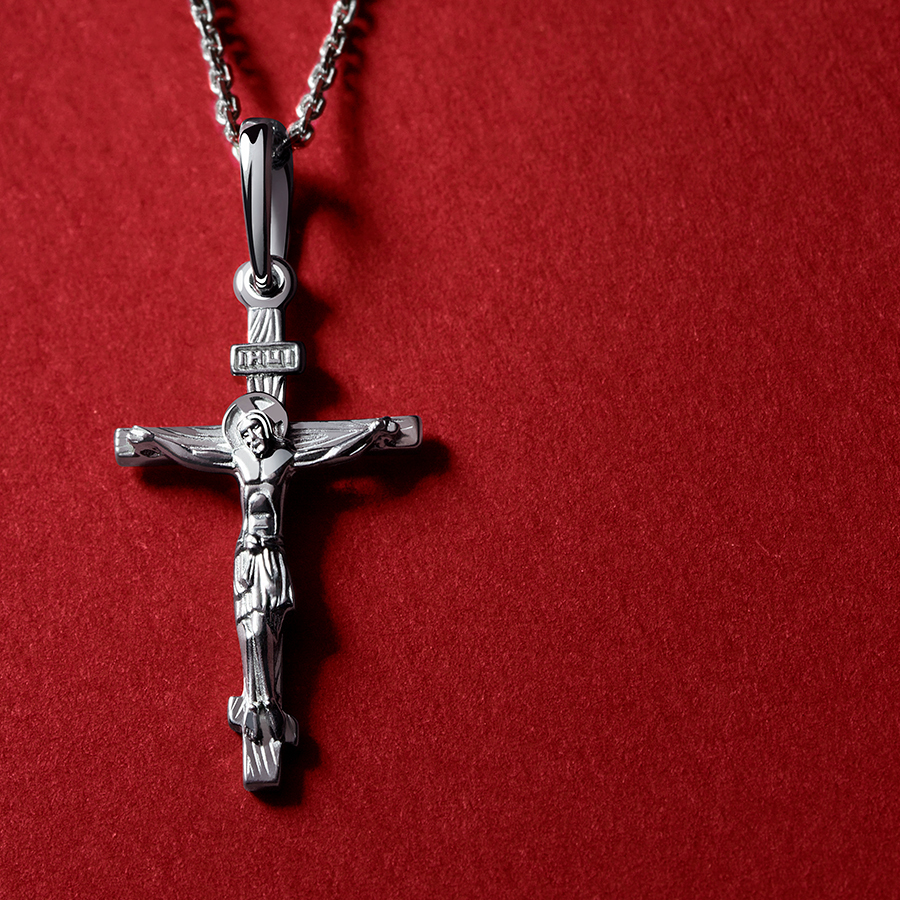 Православный женский крест из платины ПП-059-01 Platinum Lab фото 5