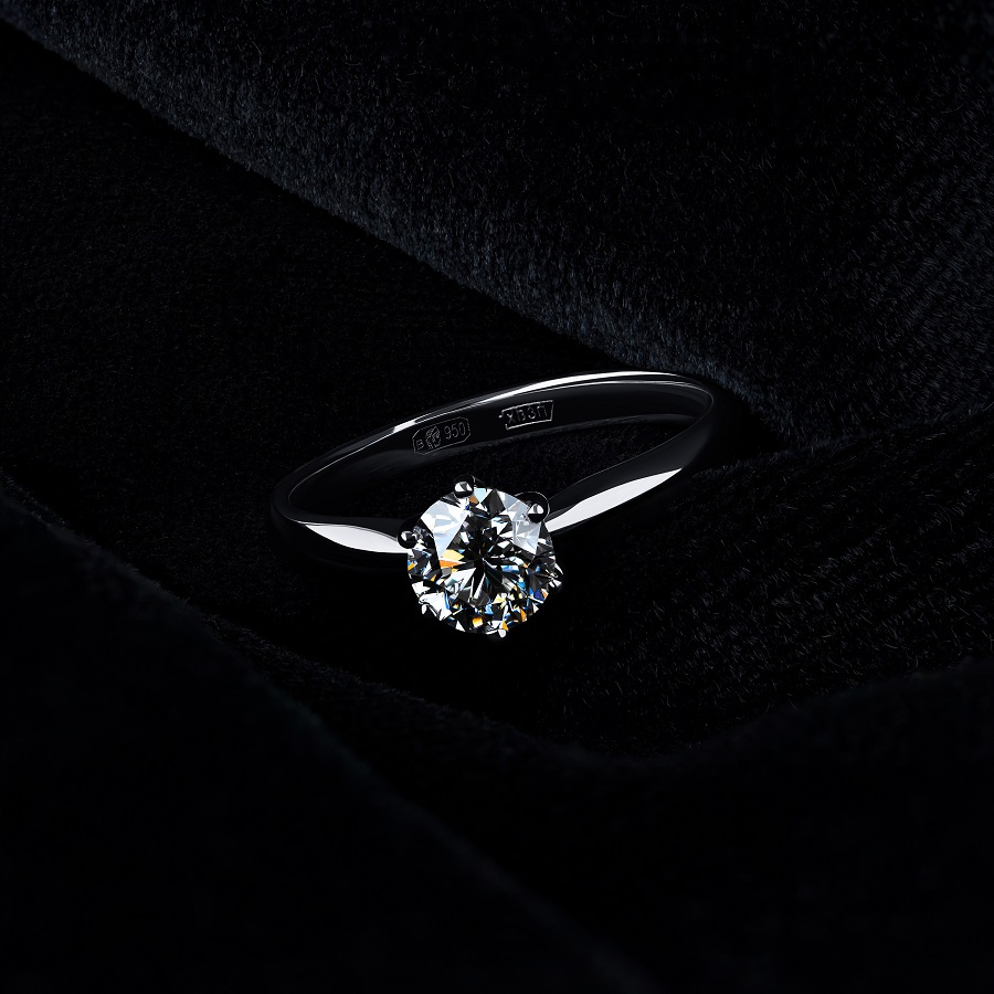 Помолвочное кольцо из платины с бриллиантом ПК-088-037 Platinum Lab фото 5