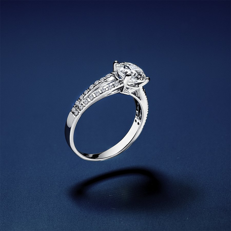 Дорогое кольцо с бриллиантами из платины 950 ПК-035-01 platinumlab фото 4