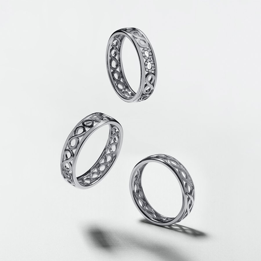 Ажурное кольцо из платины с бриллиантами ПК-136-01 Платиновая Лаборатория фото 4