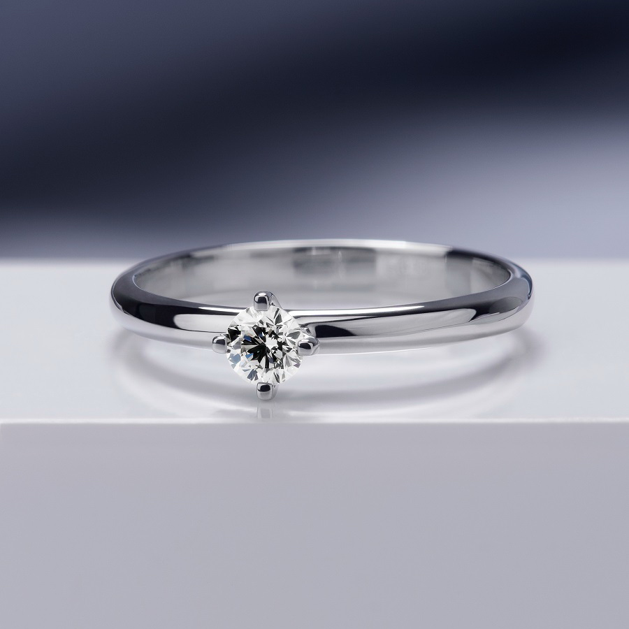 Помолвочное кольцо из платины с бриллиантом ПК-009-01 Platinum Lab фото 4
