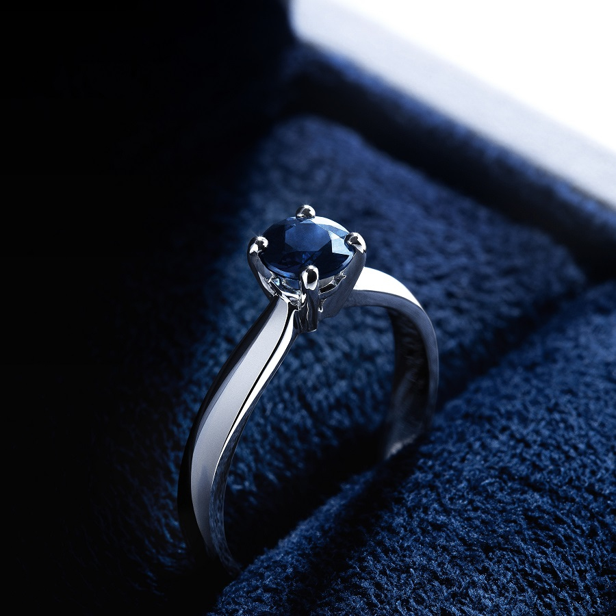 Помолвочное кольцо из платины с сапфиром ПК-090С-04 Platinum Lab фото 6