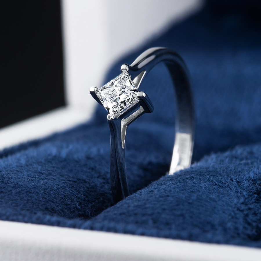 Помолвочное кольцо из платины с бриллиантом ПК-101-01 Platinum Lab фото 4