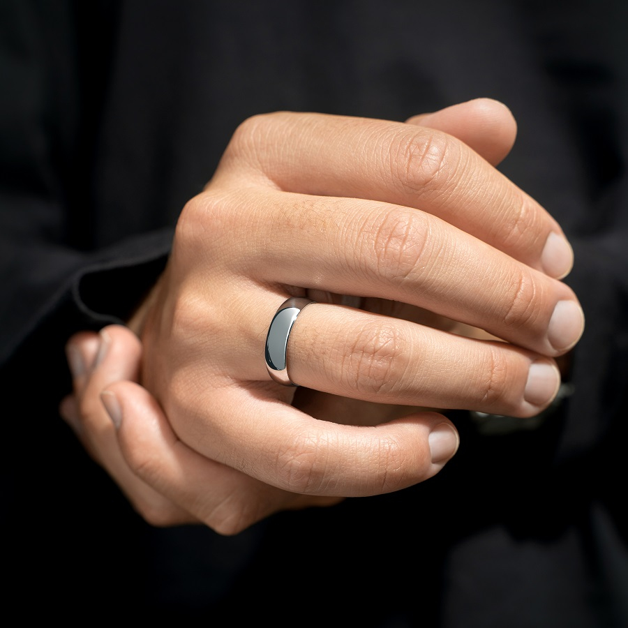 Обручальное кольцо из платины широкое ПК-106-00 Platinum Lab фото 4