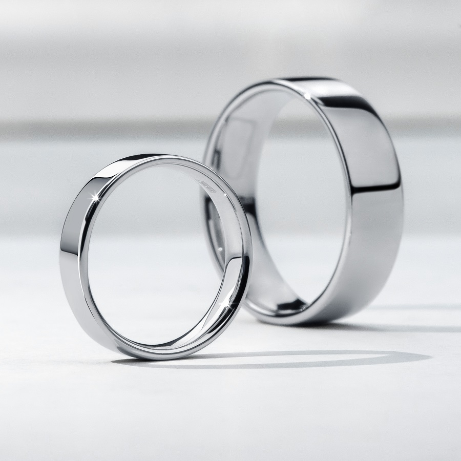Обручальное кольцо из платины шайба ПК-112-00 Platinum Lab фото 4