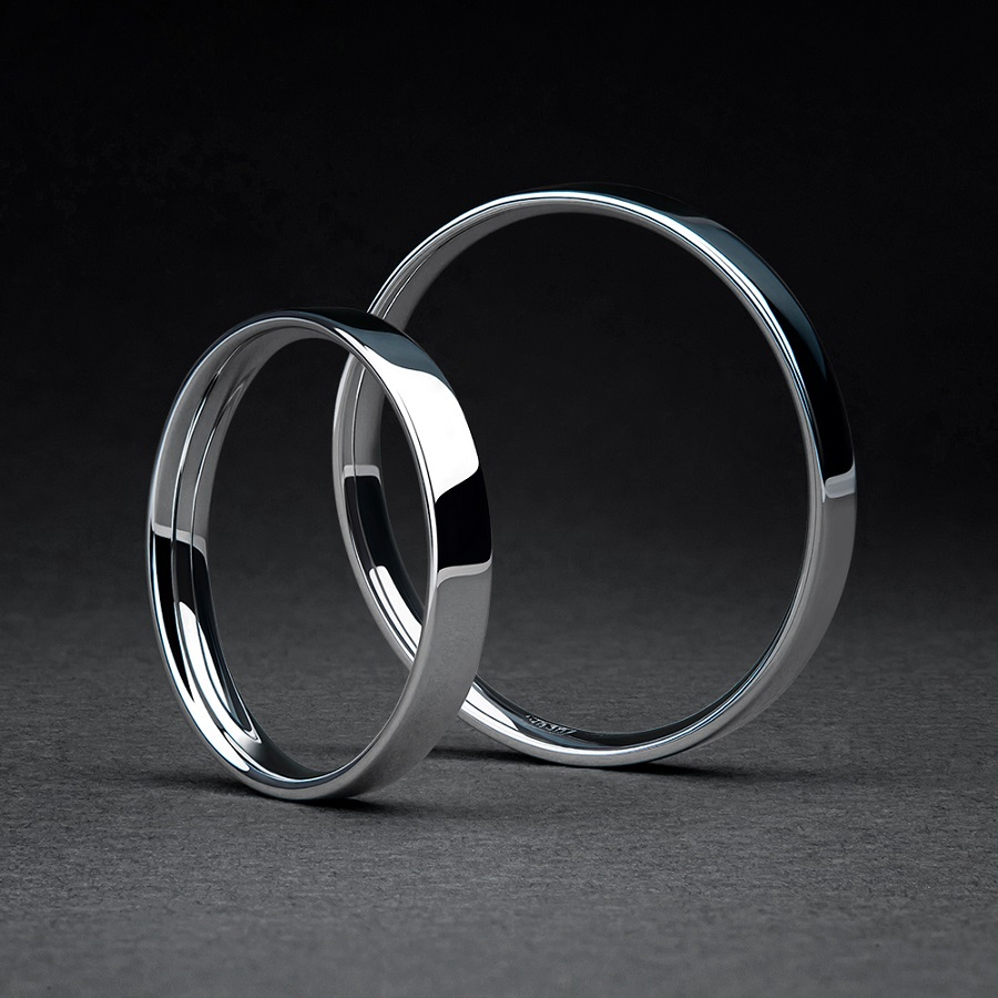 Женское обручальное кольцо на руке из платины ПК-113-00 PlatinumLab фото 5