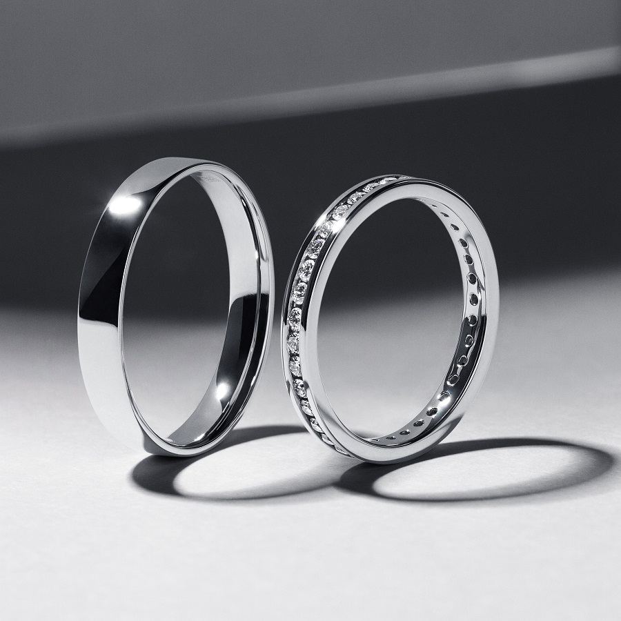 Обручальное кольцо из платины плоское ПК-114-00 Platinum Lab фото 5