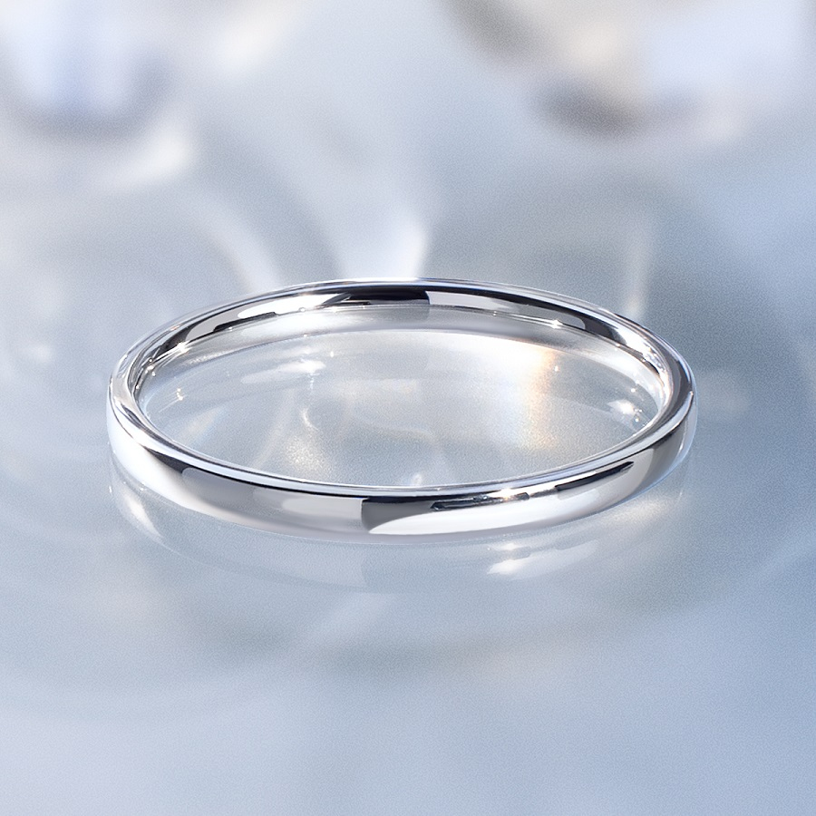 Обручальное кольцо из платины тонкое ПК-132-00 Platinum Lab фото 4