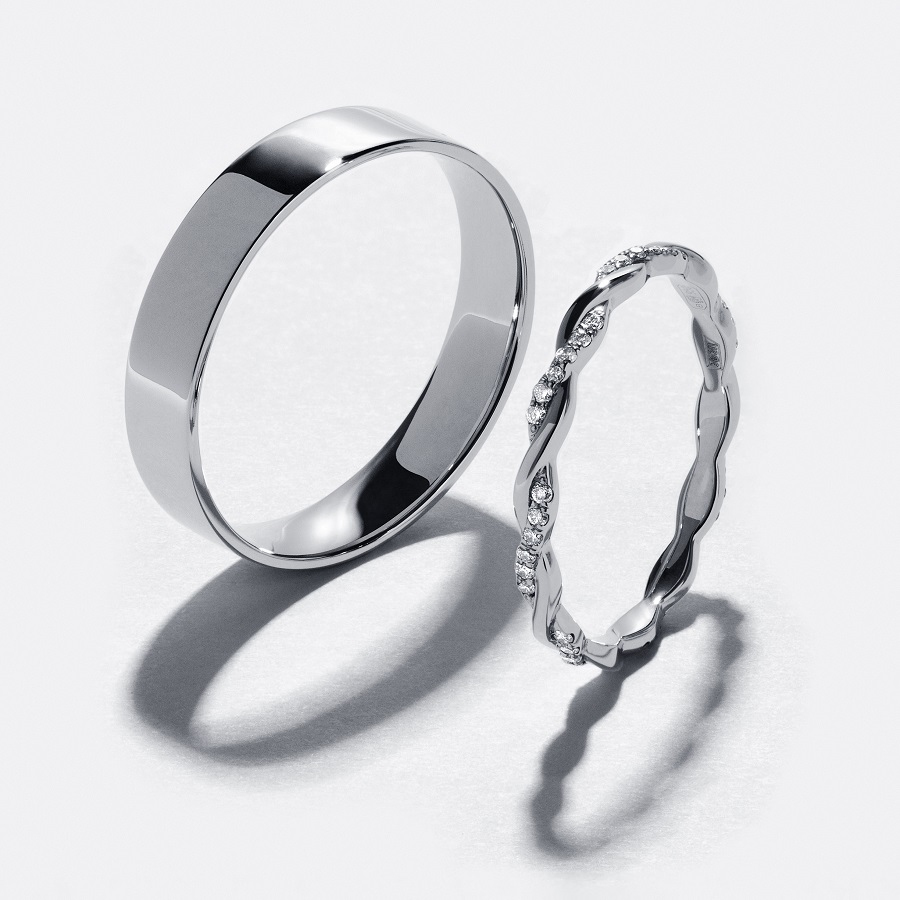 Обручальное кольцо из платины плоское ПК-110-00 Platinum Lab фото 4