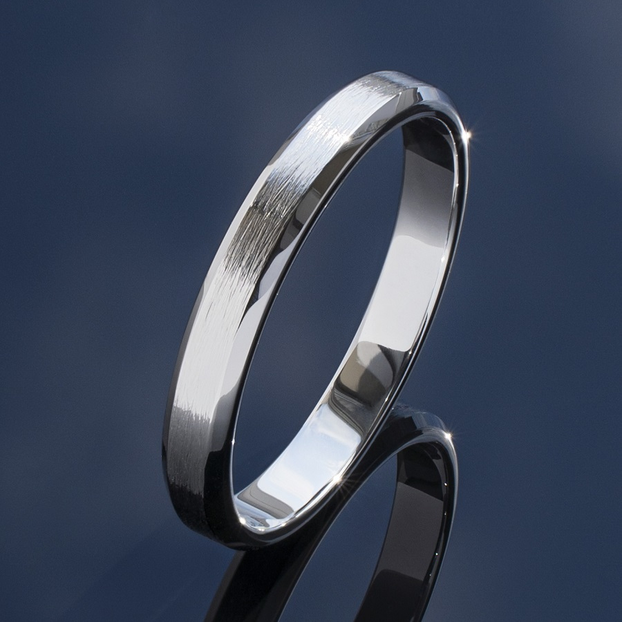 Обручальное кольцо из платины матовое ПК-140-00-М2 Platinum Lab фото 5