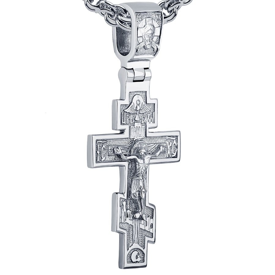 Нательный крест из платины 950 без камней ПП-044-03 PlatinumLab фото 2