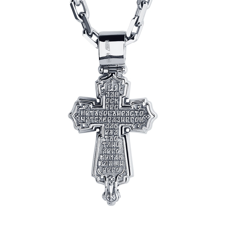 Православный крест мощевик из платины ПП-278-00 Platinum Lab фото 6