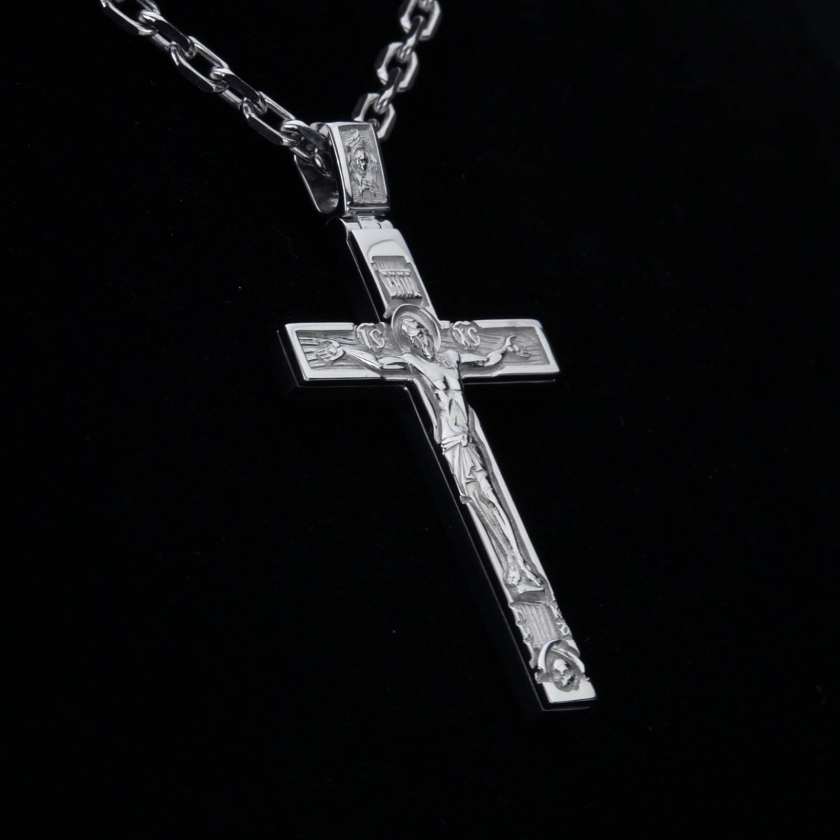 Православный крест из платины ПП-274-02 Platinum Lab видео 1