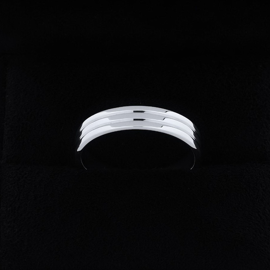 Мужское обручальное кольцо из платины широкое ПК-021-00 Platinum Lab видео 1