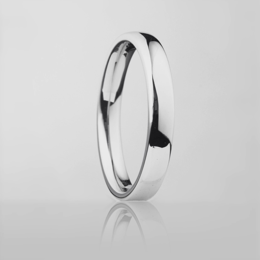 Обручальное кольцо из платины гладкое ПК-117-00 Platinum Lab видео 1