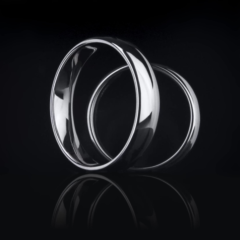 Обручальное кольцо из платины классическое ПК-118-00 Platinum Lab видео 1