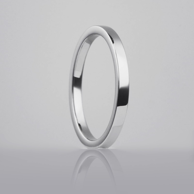 Обручальное кольцо из платины тонкое ПК-125-00 Platinum Lab видео 1