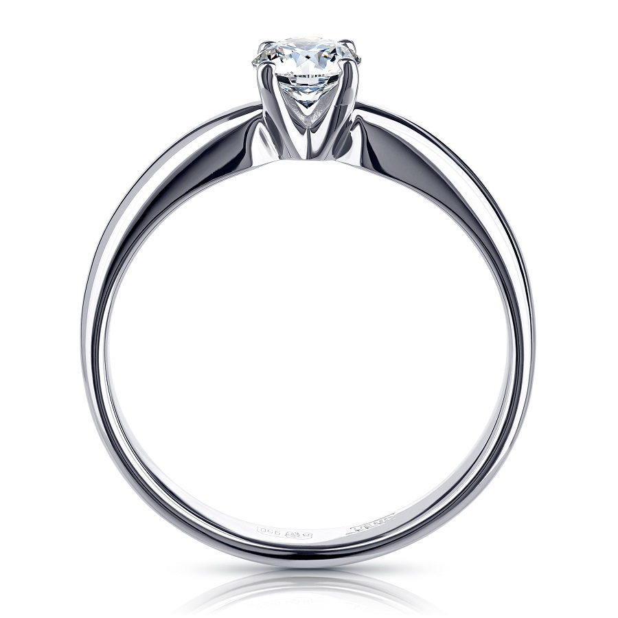 Помолвочное кольцо из платины с бриллиантом ПК-010-05 Platinum Lab фото 2